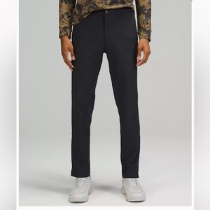 Lululemon Commission Slim-Fit Pant Warpstreme, 34” Waist, 32 L, Obsidian Color